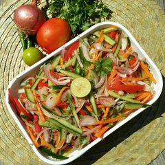 A picture of Kachumber Salad.