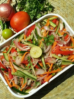A picture of Kachumber Salad.