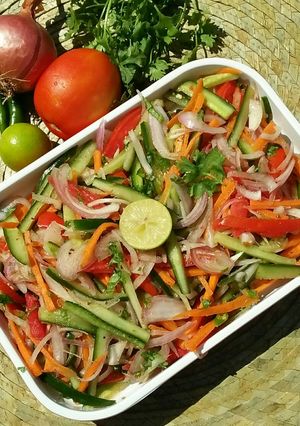 A picture of Kachumber Salad.