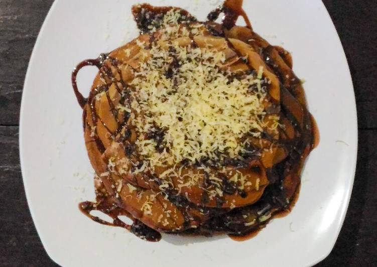 Pancake Cokelat Keju