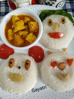 चावल की इमोजी फेस (Chawal ki emoji face in Hindi) रेसिपी मुख्य फोटो