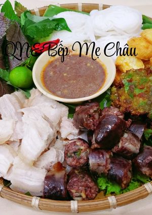 Hình của món Bún đậu mắm tôm.
