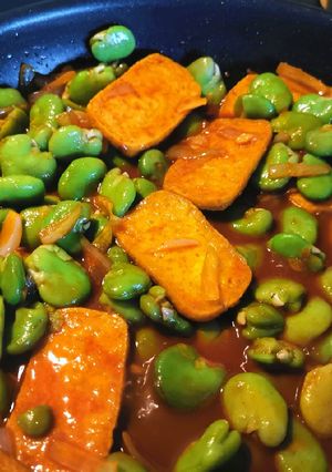 Zdjęcie przepisu Koreański bób z tofu.