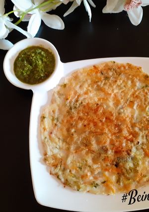 A picture of Carrot Zucchini Rice Chilla.