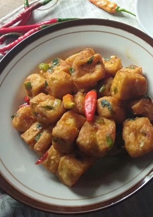 Foto resep Tahu goreng tumis saus tiram