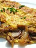 Omelette con champiñones