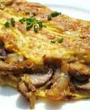 Omelette con champiñones