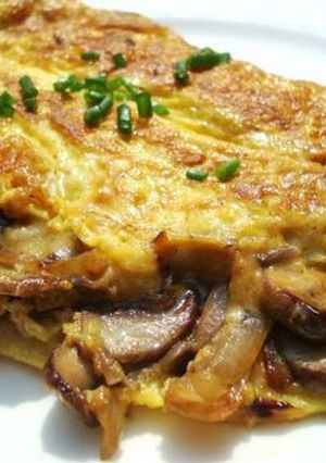 Una foto de Omelette con champiñones