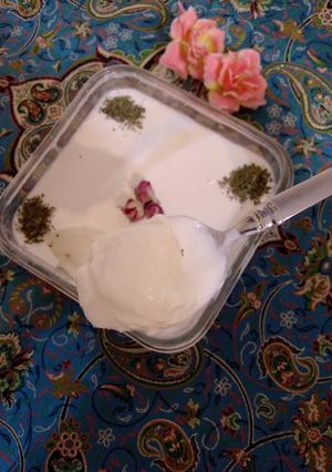 عکسی از دستور ماست خونگی 😋