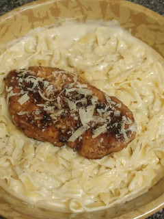 A picture of Blackened Chicken Fettuccine Alfredo.