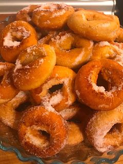 Una foto de Rosquillas con un toque de naranja