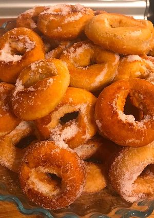 Una foto de Rosquillas con un toque de naranja