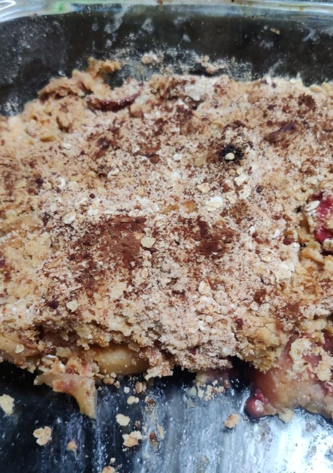 Una foto de Crumble de frutas (con membrillos)