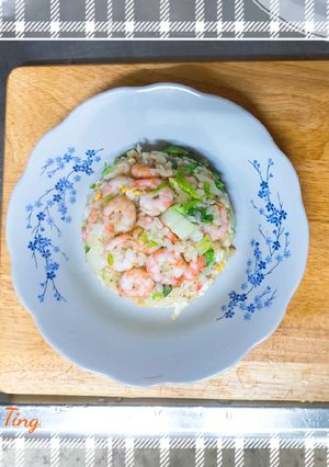 甜蝦蛋炒飯 的食譜成品照片