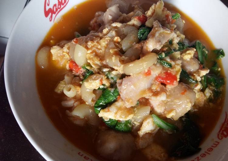 Resep Seblak makaroni pedas Anti Gagal