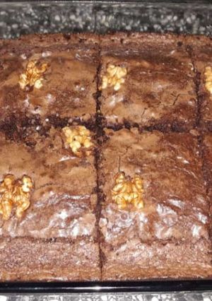 Una foto de Brownie clásico