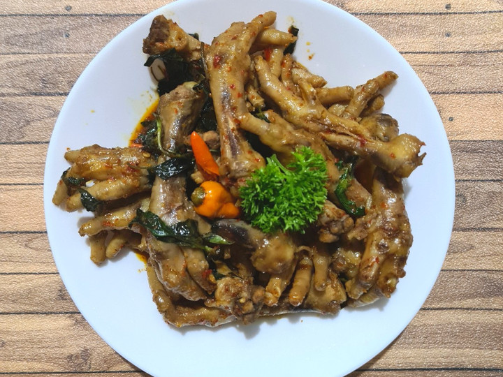 Resep Rica Rica Ceker Ayam Kemangi Anti Gagal