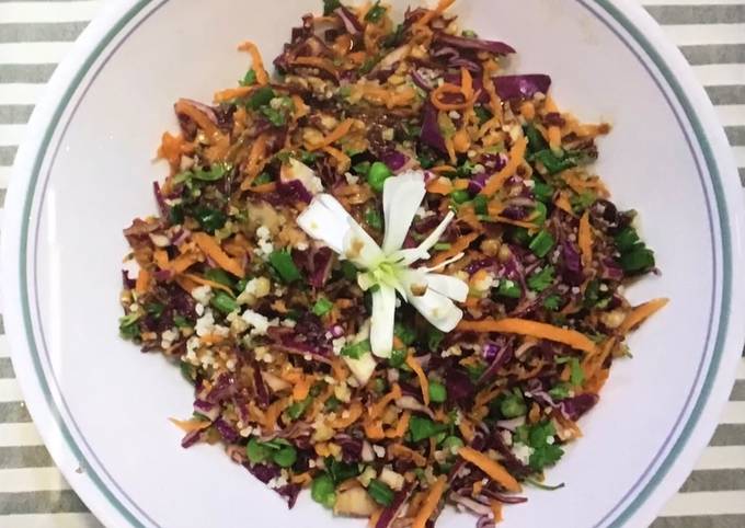 Steps to Make Homemade Red cabbage salad - A Thai salad