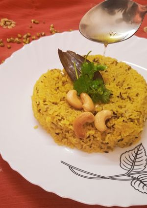 हरे मूंग का पुलाव (hare moong ka pulao recipe in Hindi) रेसिपी मुख्य फोटो