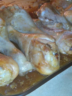 Una foto de Pollo con miel y soja