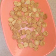 A picture of Communion bread.