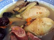 A picture of mushroom soup