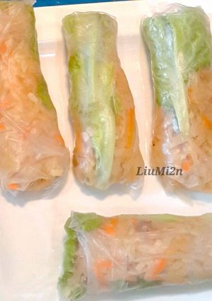 Foto resep Spring Roll simple isi bengkuang ebi /choipan rice paper