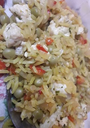 Una foto de Arroz amarillo