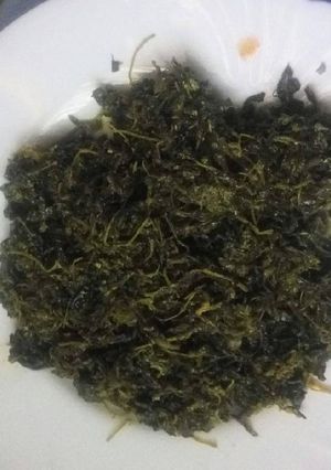 A picture of Kunde(cowpeas) fried.
