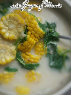 Foto resep 🍀 Bobor Pucuk Daun Labu mix Jagung Manis