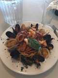 Espaguetis con mariscos