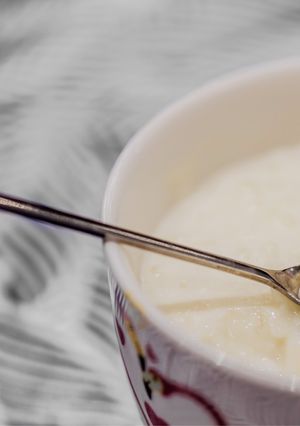 صورة لوصفة أرز 🍚 بلبن 🥛.. احلى من الجاهز بكتير 👌😋