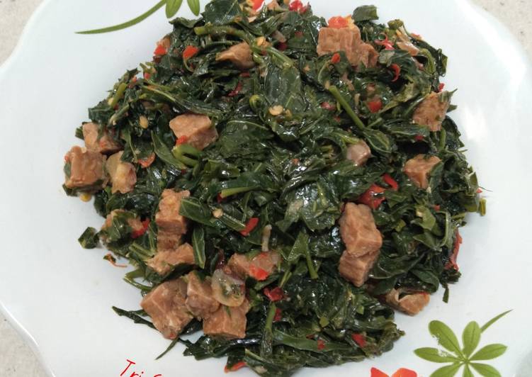 Tumis Pucuk Ubi Ala anak kos