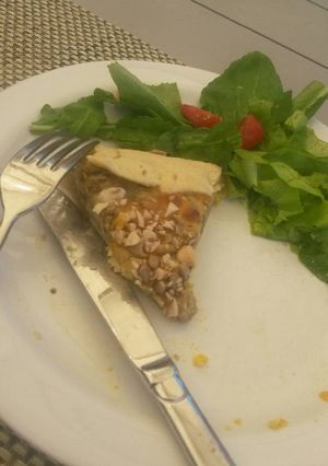 Una foto de Tarta berenjenas y almendras