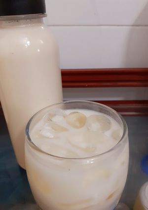 Hình của món Sữa gạo rang đẹp da 😆.