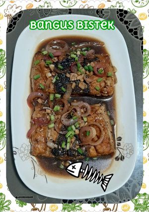 A picture of Bangus Bistek (Milkfish steak).