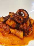 Polpo alla piastra con purea di zucca