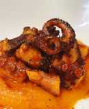 Polpo alla piastra con purea di zucca