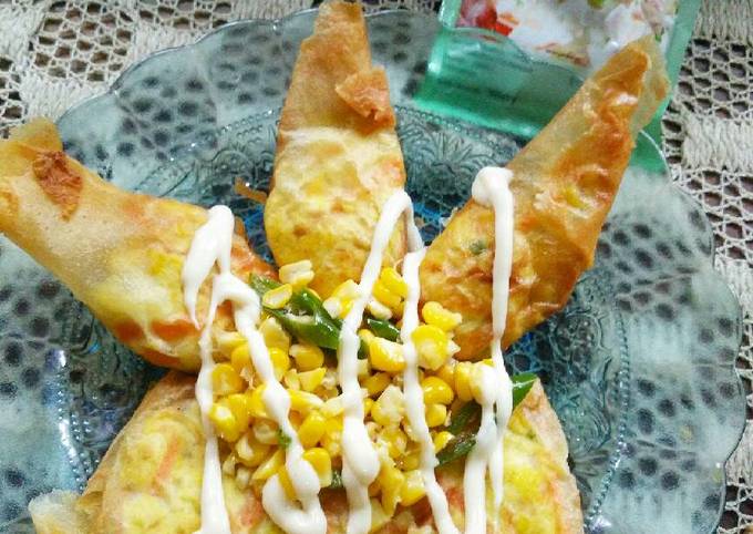 Bagaimana Menyiapkan Martabak Tahu Keju Wortel topping Jagung Spicy yang Sempurna