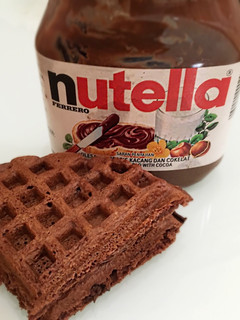 Foto resep Waffle coklat crispy with Nutella
