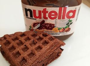 Foto resep Waffle coklat crispy with Nutella 