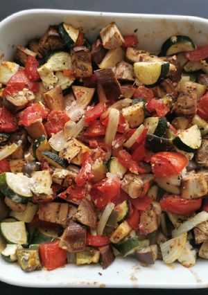 Une photo de Légumes au four et feta