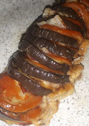 Serpenyős hasselback padlizsán recept fotója
