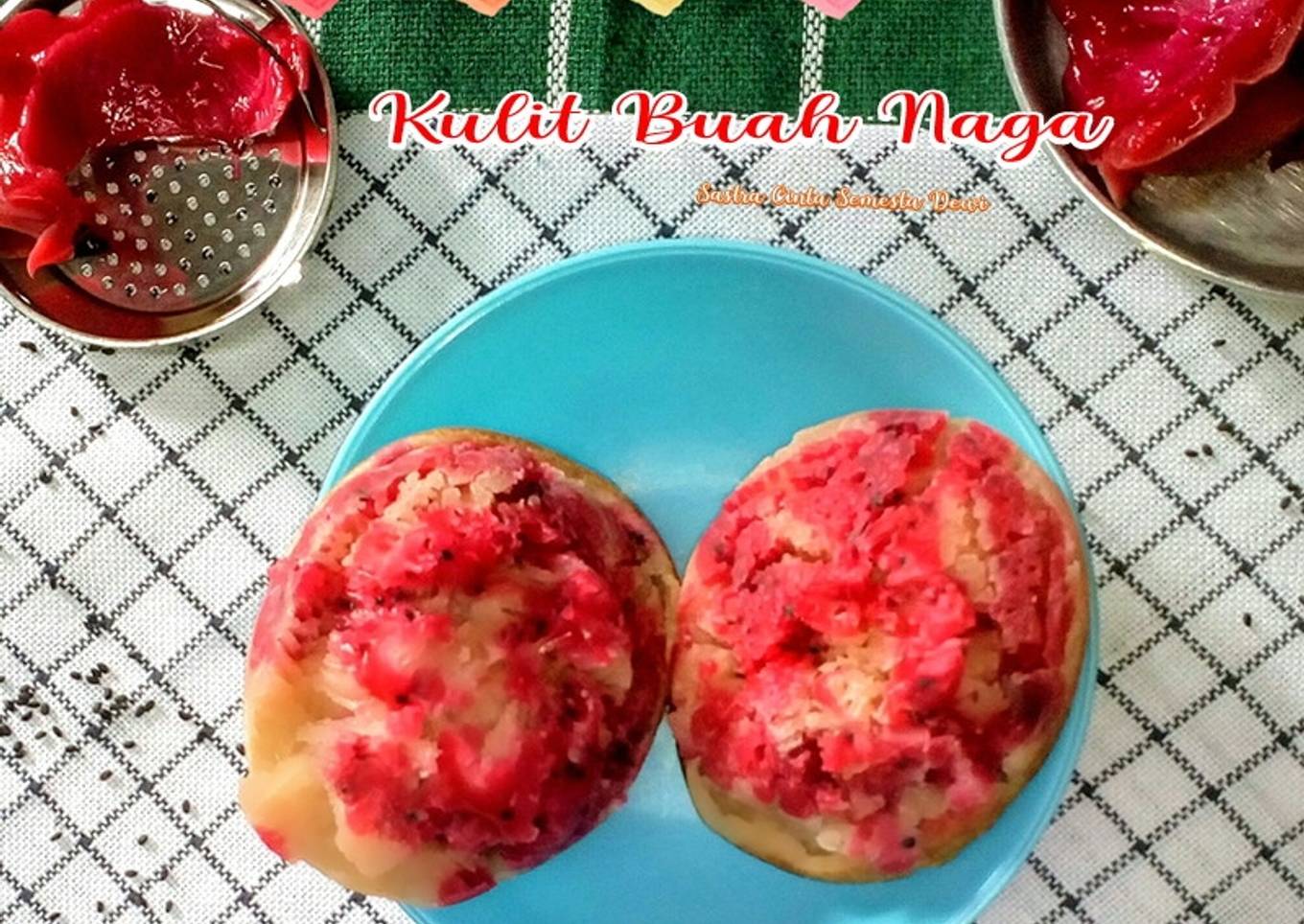 174. Kue bikang cungkil Kulit Buah Naga