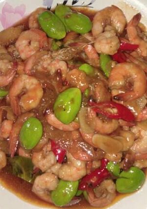 Foto resep Oseng udang plus pete😀