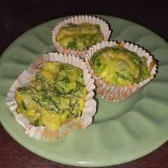 A picture of Muffins salados de albahaca.