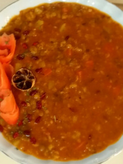عکسی از دستور سوپ عدس و جوپرک🍲