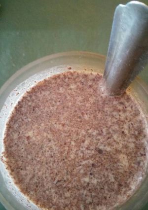 Una foto de Chocolatada vegan de cascarilla y soja