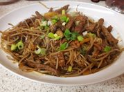 A picture of sesame beef strips