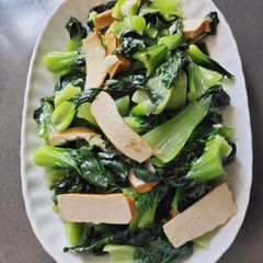 A picture of Sautéed Bok Choy with Tofu.